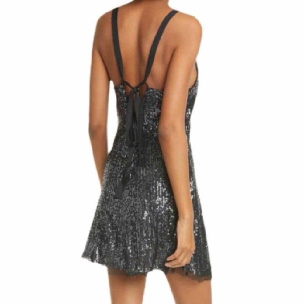 Free People Sequin Gold Rush Mini Night Combo S - Picture 8 of 12
